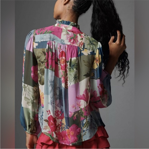 Anthropologie printed blouse - Picture 2 of 4